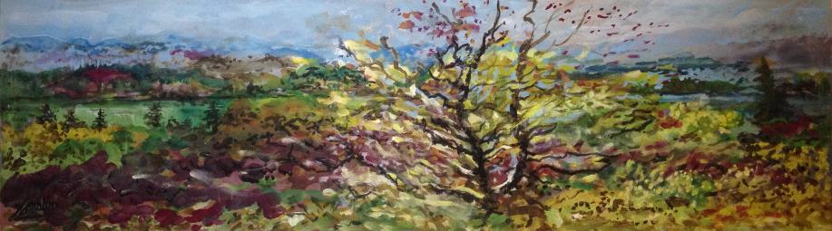 LaurentianAutumn13x47acrylicOnCanvas.JPG