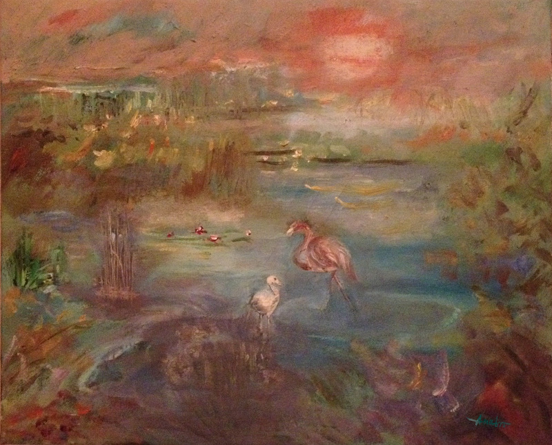 jardinAvecEtang16x20oil.JPG